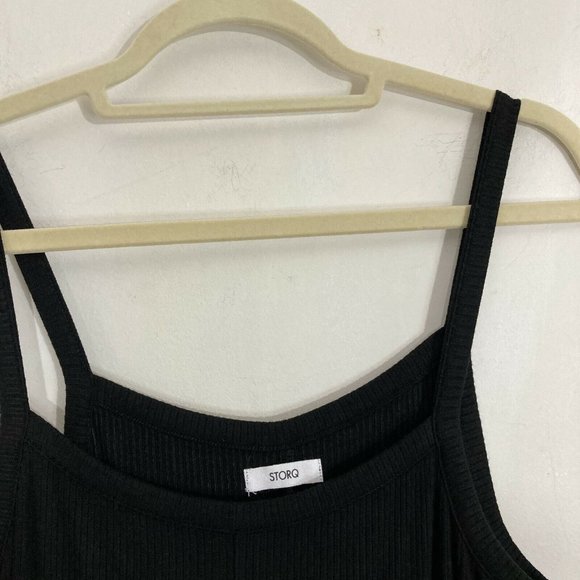 Storq Maternity Black Tank Dress Midi NEW NWOT - Picture 13 of 15